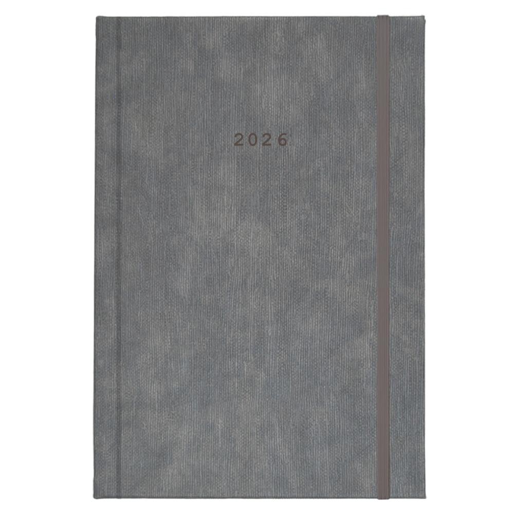 Next ημερολόγιο 2026 bali ημερήσιο δετό γκρι με λάστιχο 17x25εκ. Δυνατότητα εκτύπωσης