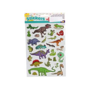 Αυτοκόλλητα 3D δεινόσαυροι Υ21x15εκ.