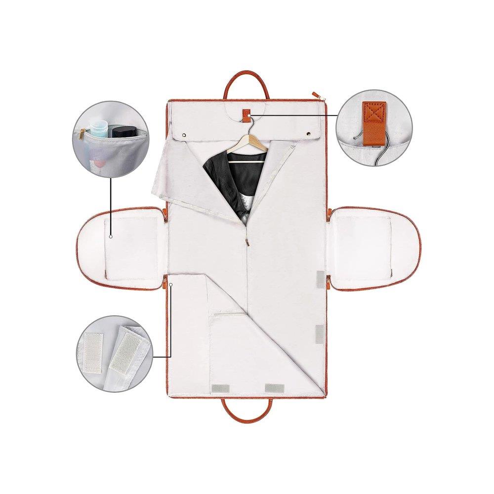 Σακ βουαγιάζ δερματίνη μπεζ Υ31,75x52,07x25,4εκ - Image 2