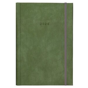 Next ημερολόγιο 2026 bali ημερήσιο δετό πράσινο με λάστιχο 17x25εκ. Δυνατότητα εκτύπωσης