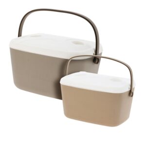 Σετ 2  ισοθερμικών φορητών ψυγείων 30 και 15lit.  μπεζ