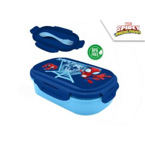 Φαγητοδοχείο Spidey με μαχαιροπίρουνα 21x14x6εκ.