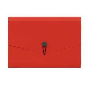 Αρχειοθήκη 13 θέσεων με λάστιχο Α4 κόκκινο