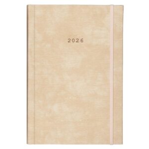 Next ημερολόγιο 2026 bali ημερήσιο δετό μπεζ με λάστιχο 17x25εκ. Δυνατότητα εκτύπωσης