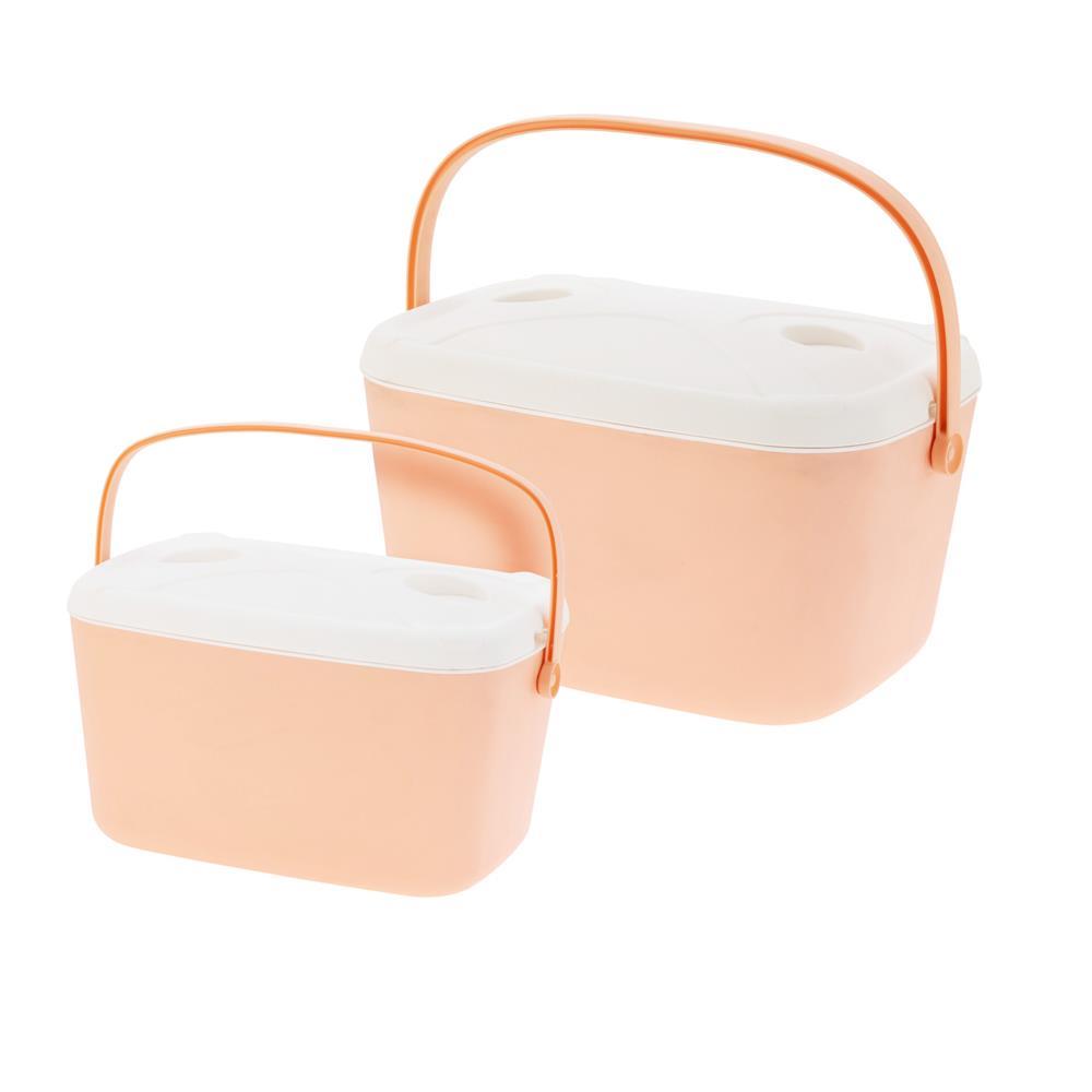 Σετ 2 ισοθερμικών φορητών ψυγείων 30 και15lit. ροζ