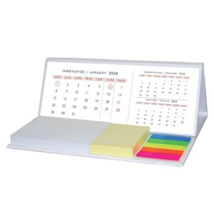 Next ημερολόγιο 2026 τρίγωνο με βάση - αυτοκόλλητα χαρτάκια 21.5x17εκ., 12φ.