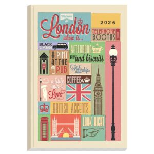 Next ημερολόγιο 2026 Gallery London ημερήσιο δετό 12x17εκ.