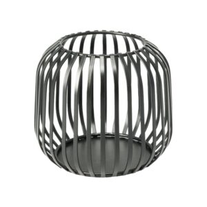 Κηροπήγιο μεταλλικό για ρεσώ μαύρο 12,5x11,4εκ