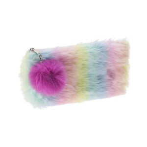 Κασετίνα λούτρινη ουράνιο τόξο Ι Υ11x21x5εκ.