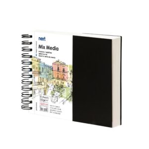 Next Sketch book Mix Media 50 φύλλα 250γρ. 15x21εκ. σκληρό καπάκι σπιράλ