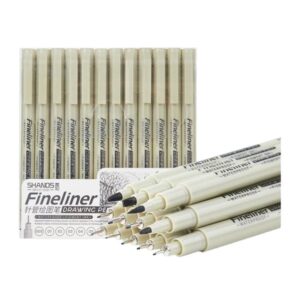 Μαρκαδόροι σχεδίου πολλαπλές μύτες σετ 12τμχ.