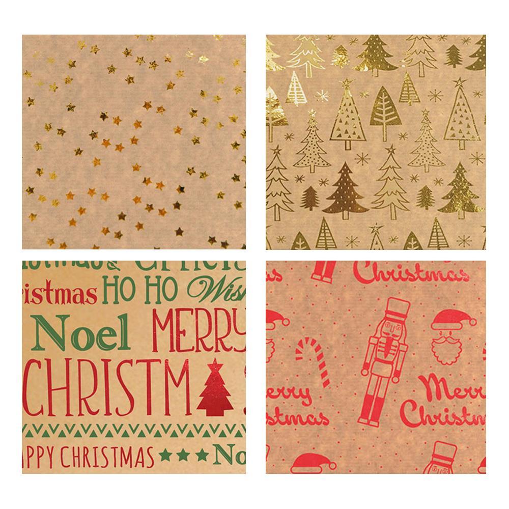 Χαρτί περιτυλίγματος craft ρολό 70x200εκ. Natural Holiday 2