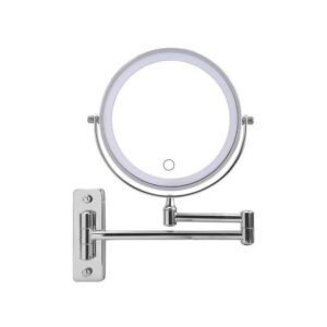 Καθρέφτης διπλής όψης LED φωτισμός Ø17,5εκ.