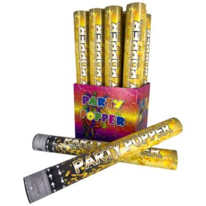 Φαντασμαγορικός κύλινδρος μεταλλιζέ χρυσό 40εκ.