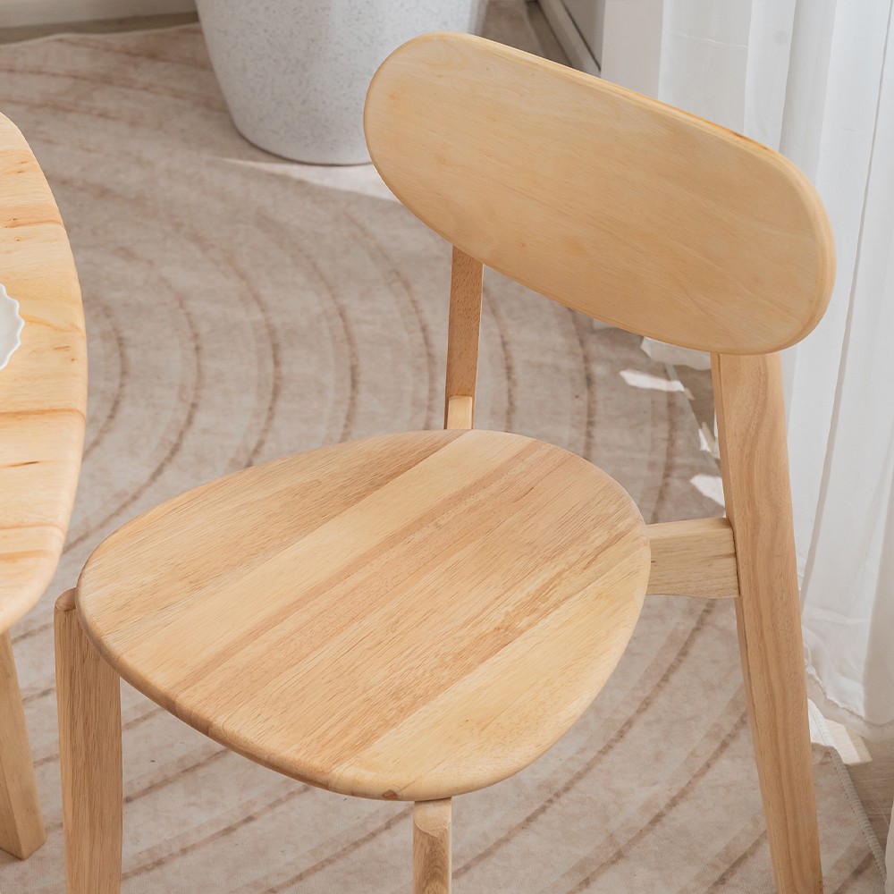 Καρέκλα Nextdeco Natural μασίφ ξύλο Y75,5x44x54εκ. - Image 2