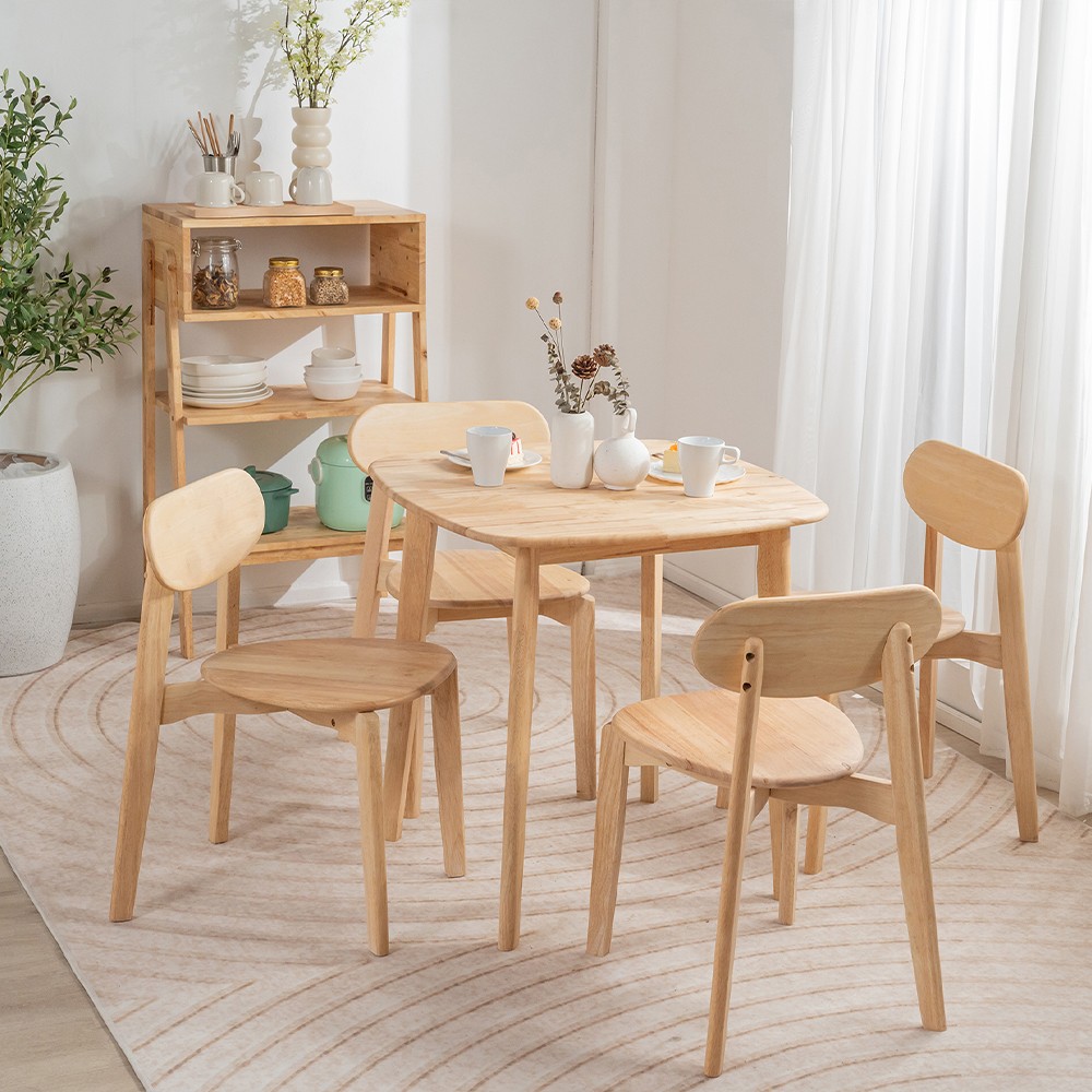 Καρέκλα Nextdeco Natural μασίφ ξύλο Y75,5x44x54εκ. - Image 3