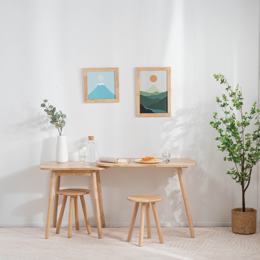 Σκαμπό Nextdeco Natural μασίφ ξύλο Υ46,5xØ34,5εκ. - Image 3