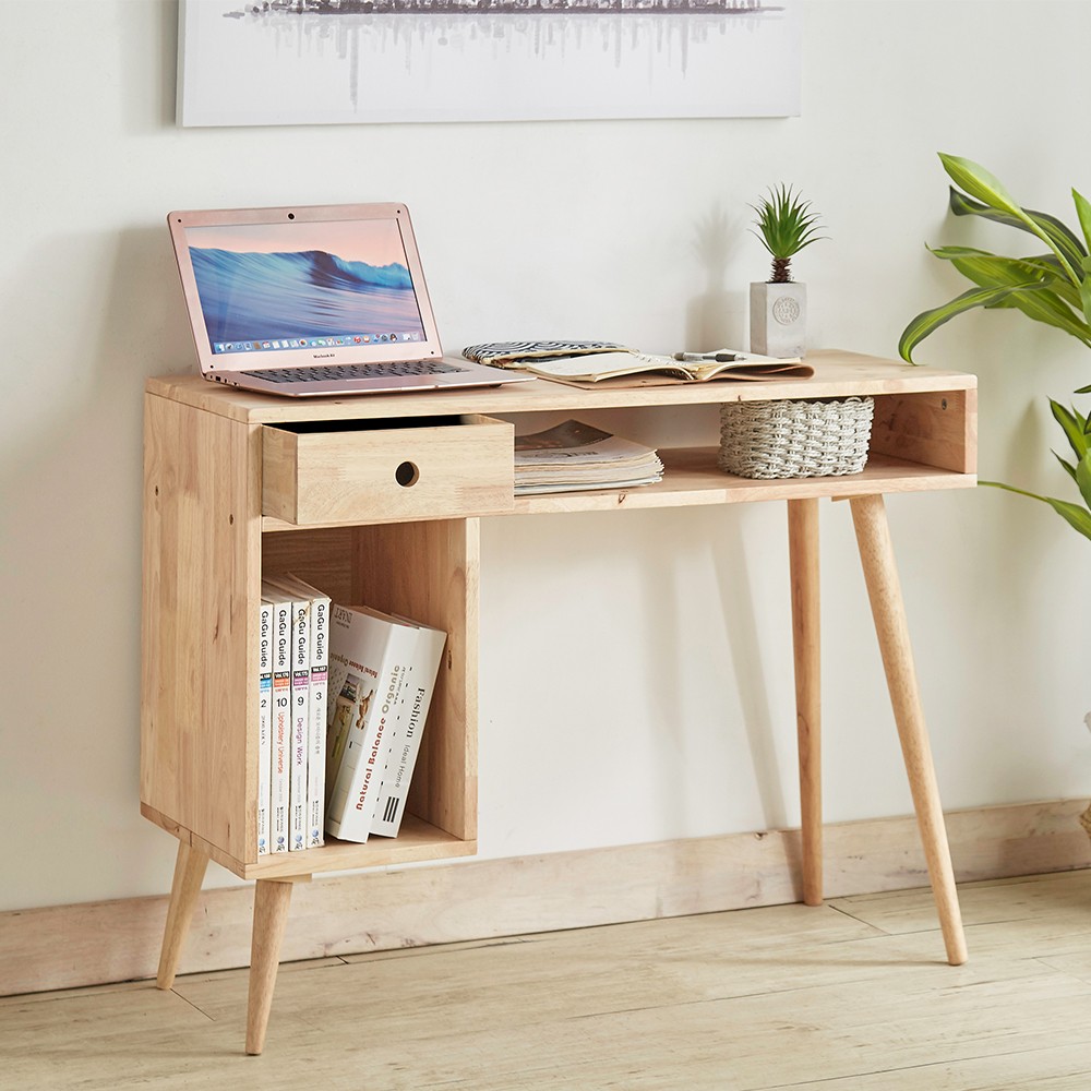 Γραφείο Nextdeco Natural μασίφ ξύλο Υ77x100x40εκ. - Image 4