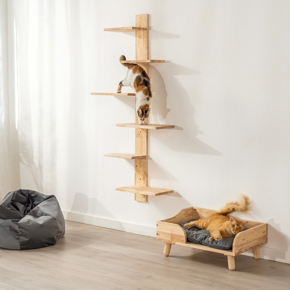 Ράφια αναρρίχησης Nextdeco Natural μασίφ ξύλο Υ150x68x31,8εκ. - Image 3