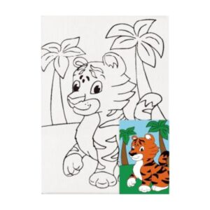 Καμβάς ζωγραφικής με ακρυλικά χρώματα Next τίγρης 20x30εκ.