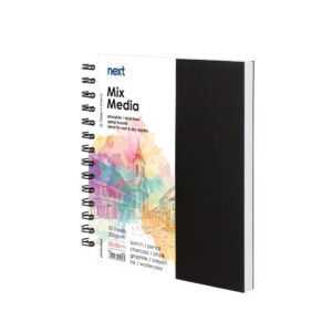 Next Sketch book Mix Media 50 φύλλα 250γρ. 20x20εκ. σκληρό καπάκι σπιράλ