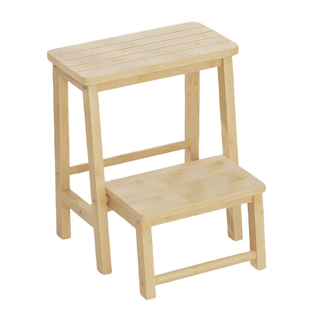Σκάλα - σκαμπό Nextdeco μπαμπού Υ52x43x48εκ.