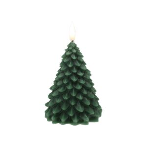 Χριστουγεννιάτικο LED κερί δέντρο πράσινο 11εκ.