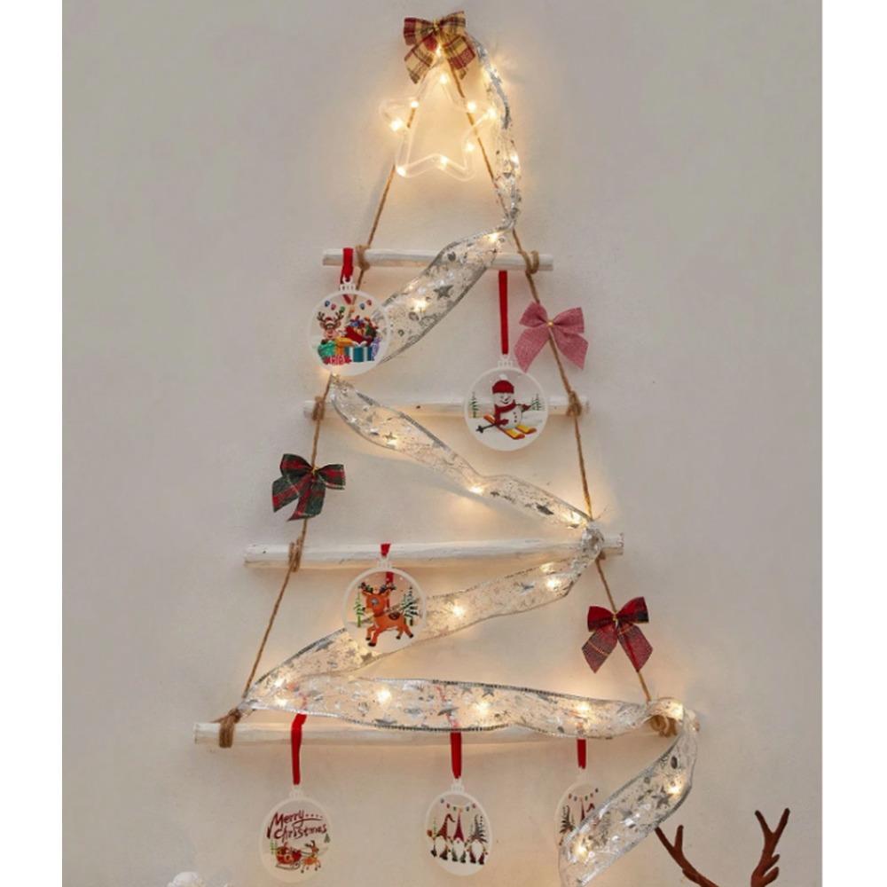 Φωτιζόμενη γιρλάντα χριστουγεννιάτικη ασημί 3,8εκ. x 3μ. - Image 4