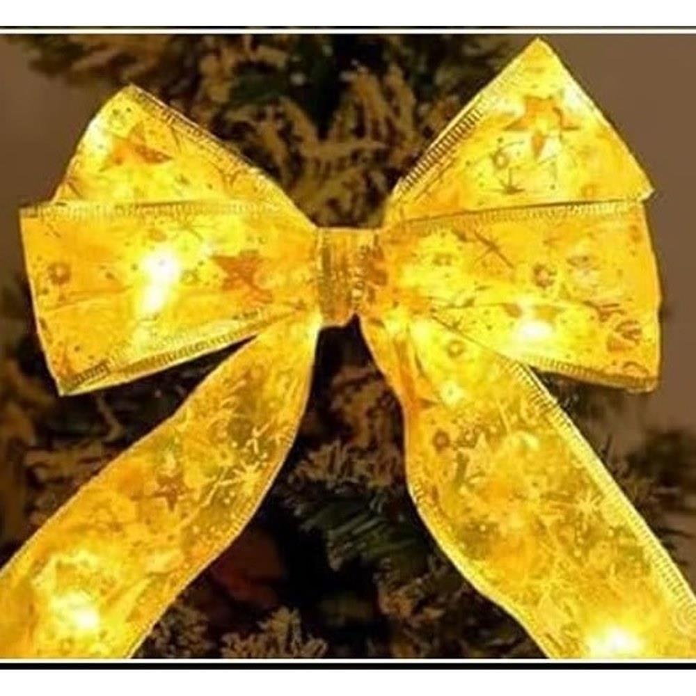 Φωτιζόμενη γιρλάντα χριστουγεννιάτικη χρυσή 3,8εκ. x 3μ. - Image 2