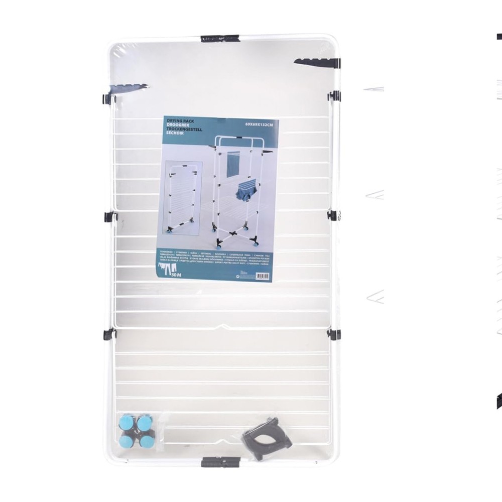 Πτυσσόμενη απλώστρα ρούχων 3 επιπέδων Y137x71εκ. - Image 2