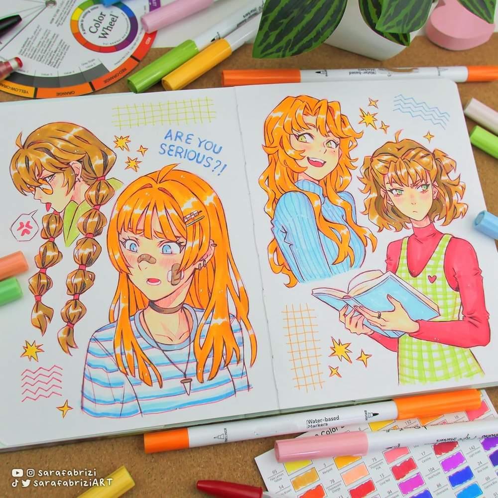 Μαρκαδόροι αλκοόλης διπλής μύτης σετ 120τμχ. - Image 5