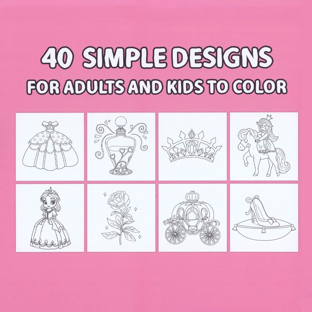 Colouring book Βιβλία χρωματισμού Πριγκίπισσα 21x21εκ., 44 φύλλα - Image 2