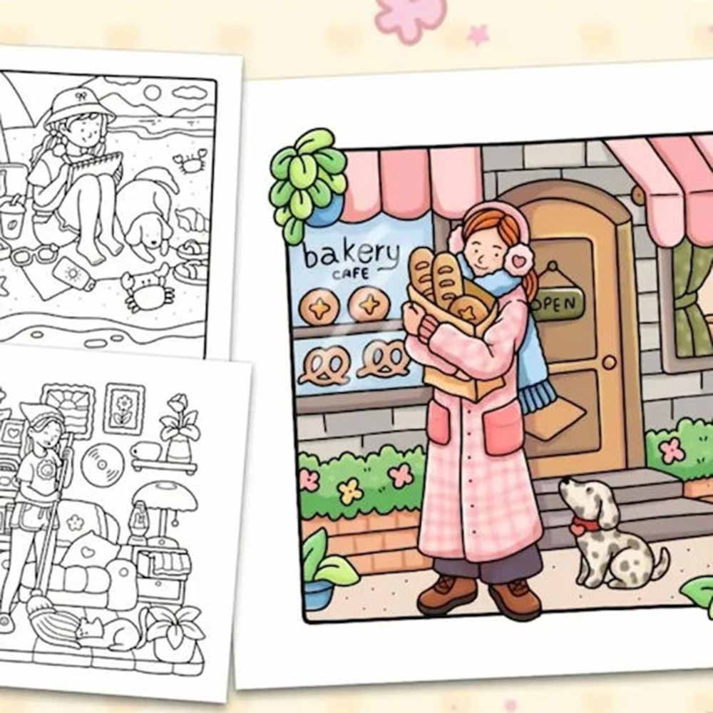 Colouring book Βιβλία χρωματισμού Κορίτσια 21x21εκ., 44 φύλλα - Image 3