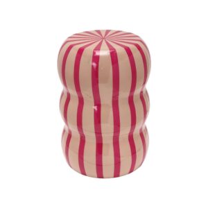 Σκαμπό μεταλλικό γυαλιστερό Nextdeco Υ40xØ30εκ.