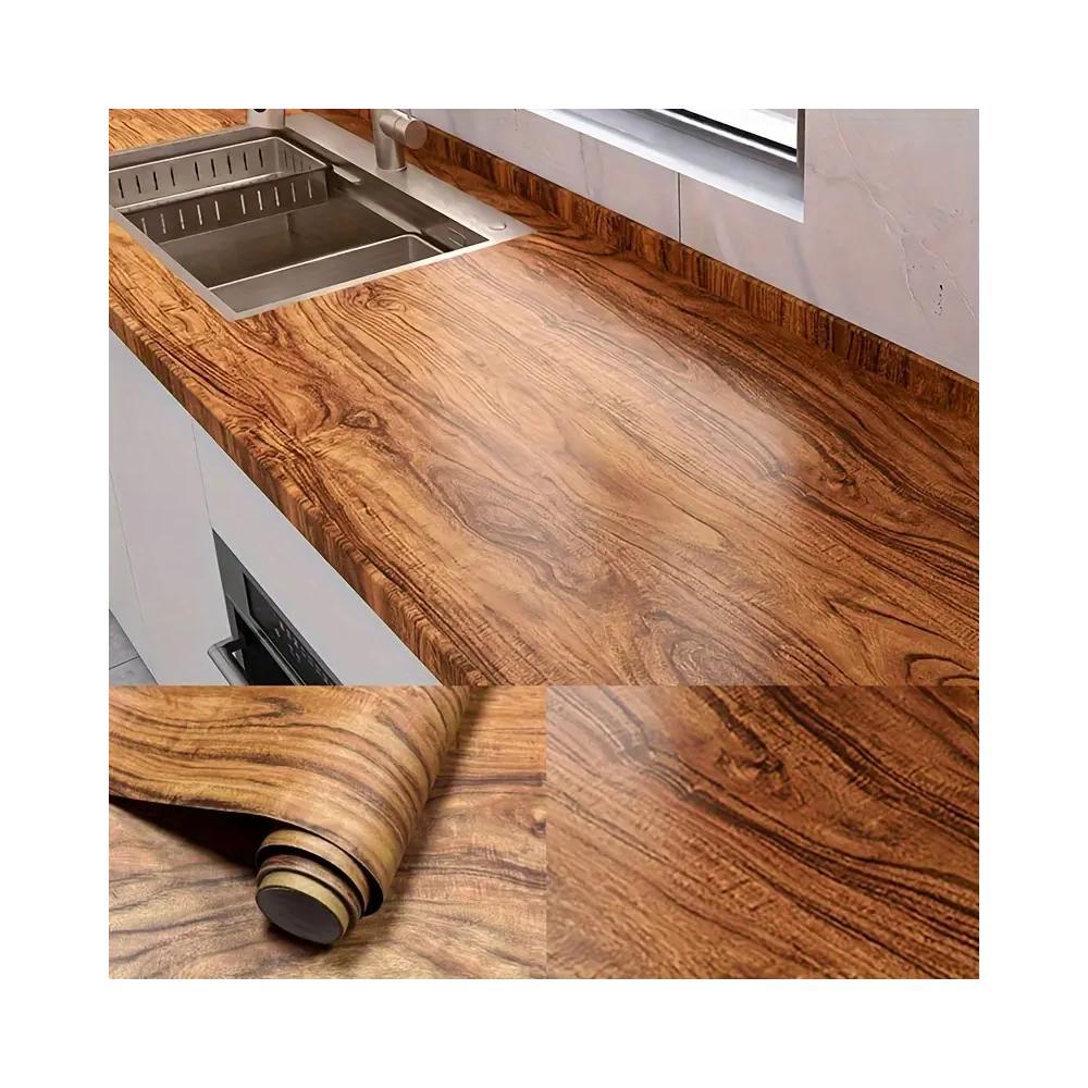 Αυτοκόλλητο διακοσμητικό ρολό με όψη σκούρο ξύλο 60x300εκ. - Image 2