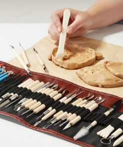 Ξύλινα εργαλεία πηλού σετ 40 τεμ. - Image 2