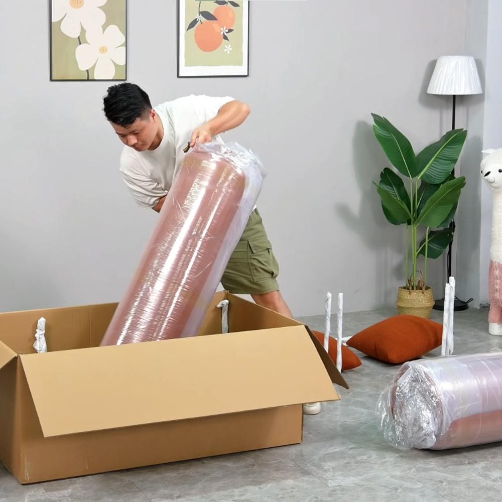 Compressed Nextdeco καναπές-κρεβάτι κίτρινος 200x100x75εκ. - Image 3