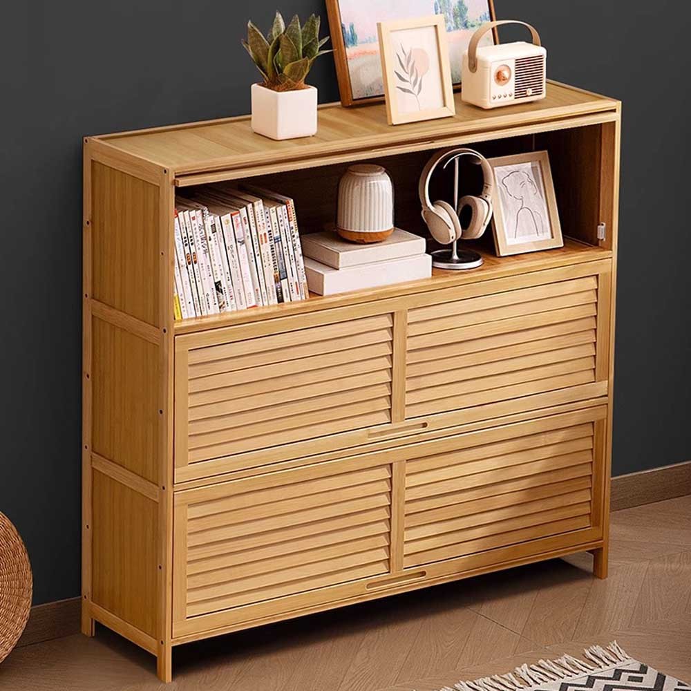 Παπουτσοθήκη 7 επιπέδων Nextdeco μπαμπού Υ106x110x32εκ. μεγάλη - Image 2