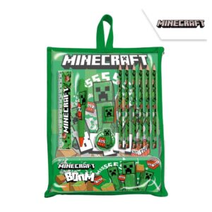 Σετ ζωγραφικής 12 τεμαχίων Minecraft σε τσάντα δώρου 30x22,5x2εκ.