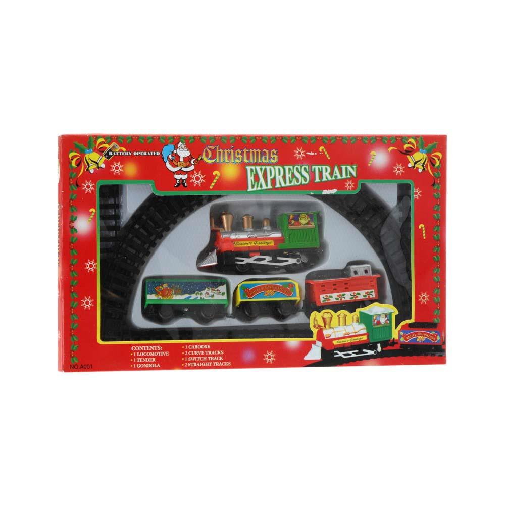 Τρενάκι χριστουγεννιάτικο με ράγες 180εκ. - Image 2