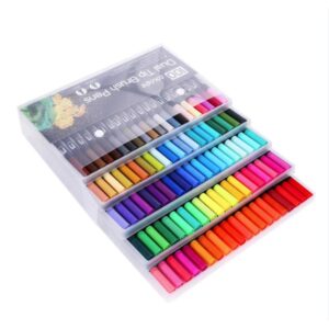 Μαρκαδόροι αλκοόλης διπλής μύτης σετ 100τμχ.