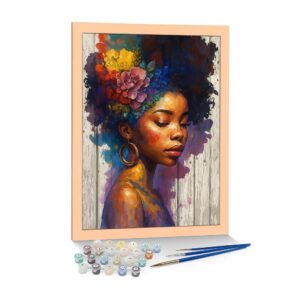 Ζωγραφική με αριθμούς σε καμβά γυναίκα 40x50εκ.