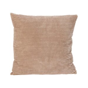 Μαξιλάρι διακοσμητικό με γραμμές εκρού 45x45εκ.