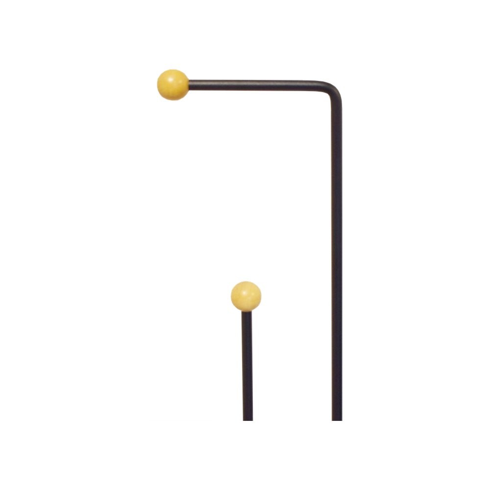 Χαρτοθήκη επιδαπέδια μαύρη Υ56x14.5x14.5εκ. - Image 3