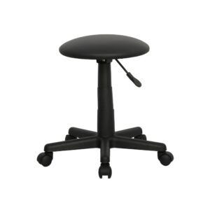 Επαγγελματικό σκαμπό τροχήλατο μαύρο Υ41,5-54xØ38εκ.