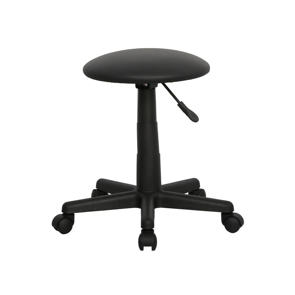 Επαγγελματικό σκαμπό τροχήλατο μαύρο Υ41,5-54xØ38εκ.