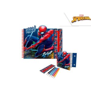 Σετ Τετραδίου Δραστηριοτήτων με Αποσπώμενη Κασετίνα Spiderman 28x25x2εκ.