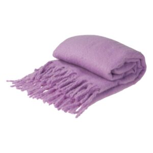 Ριχτάρι με κρόσσια μωβ 160x130εκ.