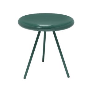 Τραπεζάκι μεταλλικό γυαλιστερό Nextdeco πράσινο Y51xØ44εκ.