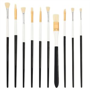 Πινέλα ζωγραφικής μακριά λαβή σετ 10 τεμαχίων